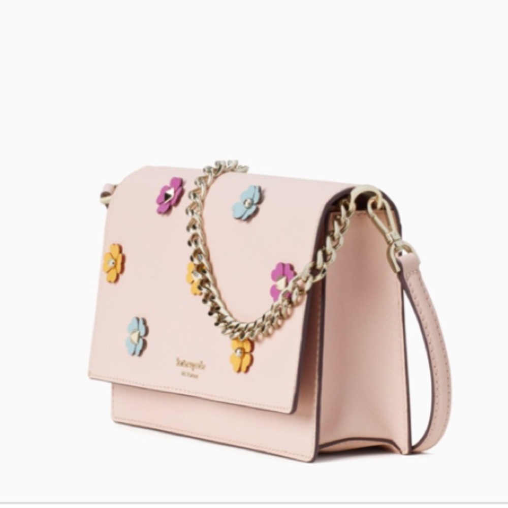 Kate Spade pink floral crossbody new with tags